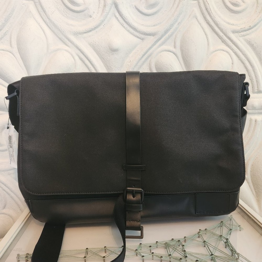 Calvin Klein Black Messenger/Computer Bag. NWT.